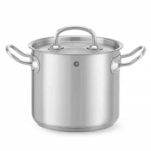 Rechtstreeks Van De Fabrikant Kookpan Hoog – Met Deksel, Hendi, Kitchen Line, 2,8L, ⌀160x(h)140mm