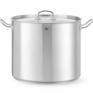 Kookpan Hoog – Met Deksel, Hendi, Kitchen Line, 21L, ⌀320x(h)270mm Beperkte Voorraad