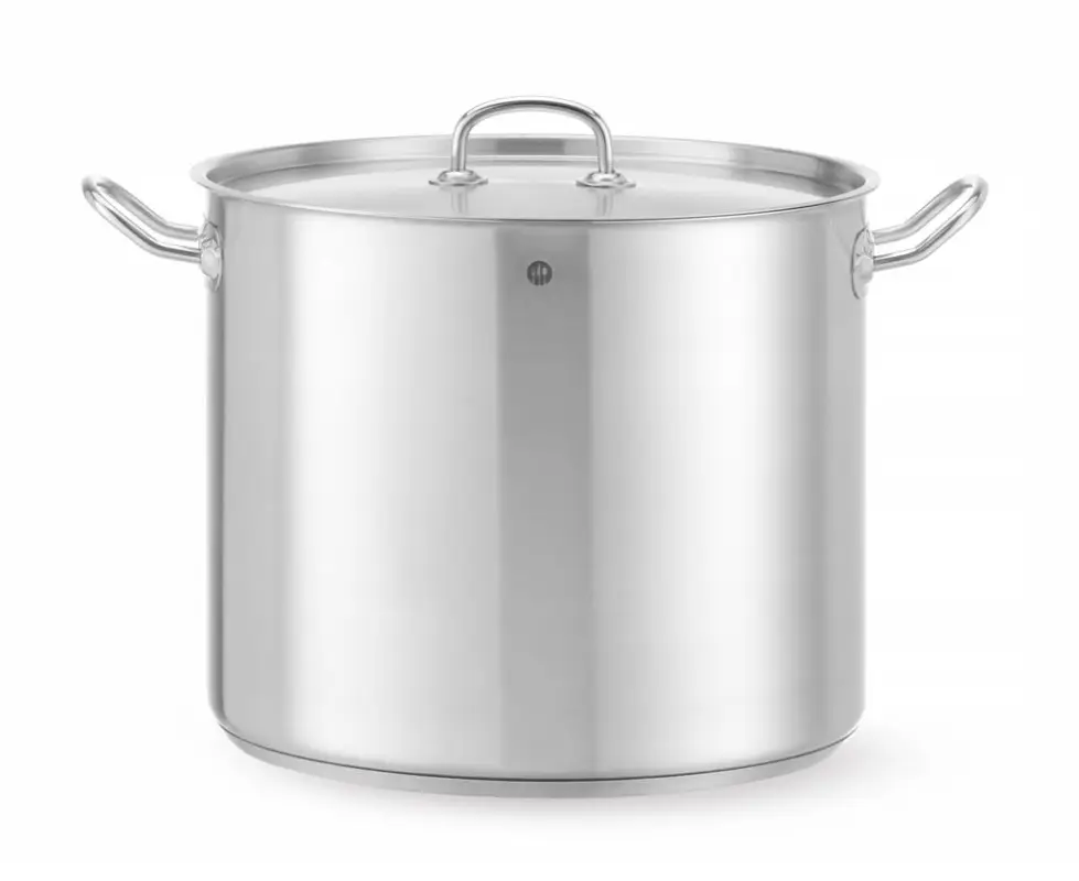 Kookpan Hoog – Met Deksel, Hendi, Kitchen Line, 21L, ⌀320x(h)270mm Beperkte Voorraad