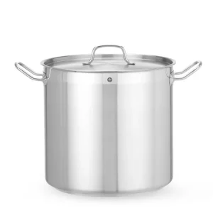 Seizoensaanbieding Kookpan Hoog – Met Deksel, Hendi, Profi Line, 24L, ⌀320x(h)300mm