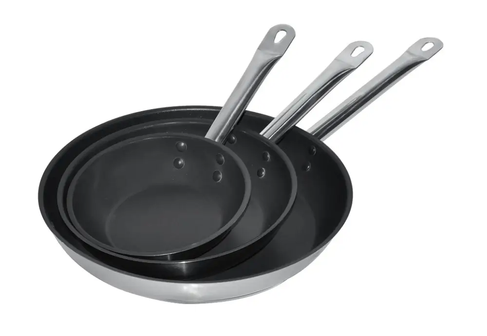 Koekenpan RVS + Teflon ø24 2,3L Dagaanbieding
