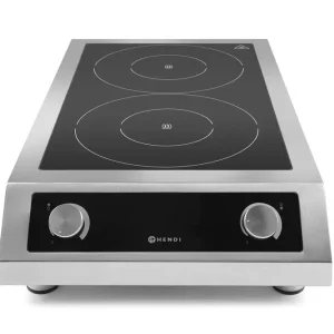 Inductiekookplaat | Hendi | Tafelmodel | 2 Kookpunten | 35°c/240°c | 400v | 405x698x145mm Lage Kosten
