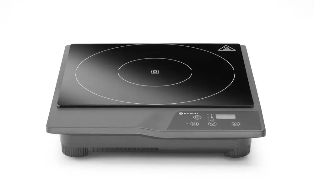 Inductiekookplaat Model 1800, Hendi, Kitchen Line, 230v/1800w, 319x355x(h)67mm Superprijs