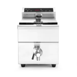 Korting Inductie Friteuse Met Aftapkraan 8L | Hendi | 230v/3500w | 288x619x408mm