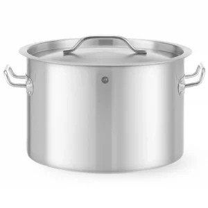 Kookpan middel – met deksel, HENDI, Budget Line, 23L, ⌀350x(H)240mm Exclusieve Aanbieding