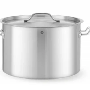 Exclusieve Aanbieding Kookpan middel – met deksel, HENDI, Budget Line, 32L, ⌀400x(H)260mm