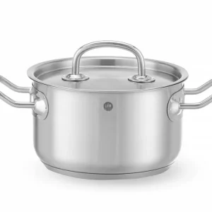 Actieprijs Kookpan Middel – Met Deksel, Hendi, Kitchen Line, 1,9L, ⌀160x(h)95mm