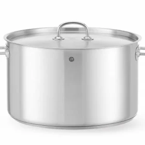 Direct Verzonden Kookpan Middel – Met Deksel, Hendi, Kitchen Line, 15L, ⌀320x(h)190mm