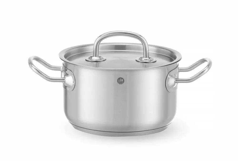Kookpan Middel – Met Deksel, Hendi, Kitchen Line, 3,5L, ⌀200x(h)115mm Alleen Vandaag