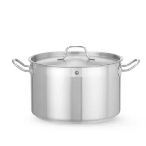 Kookpan Middel – Met Deksel, Hendi, Profi Line, 10L, ⌀280x(h)170mm Tijdelijk Beschikbaar