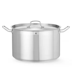 Kookpan Middel – Met Deksel, Hendi, Profi Line, 23,5L, ⌀360x(h)230mm Koopje