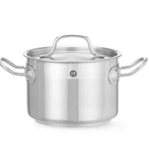 Kookpan Middel – Met Deksel, Hendi, Profi Line, 2L, ⌀160x(h)110mm Speciale Aanbieding