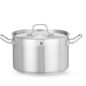 Kookpan Middel – Met Deksel, Hendi, Profi Line, 7L, ⌀240x(h)150mm Direct Beschikbaar