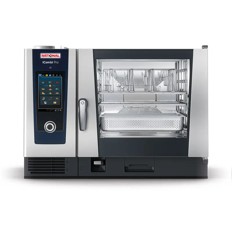 Rational iCombi Pro | Elektrisch | 6 Niveaus 2/1 GN | 30°C/300°C | Touchscreen | 37.2kW | 400V | 1072x1042x804mm Beperkt Aanbod