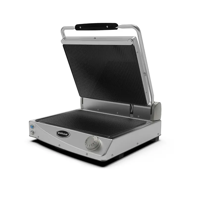 Spidocook BBQ Master Grill | Spidocook BBQ Master Grill Geribbeld | 120°C/400°C | 2.8kW | 230V | 481x457x182mm Betaalbaar