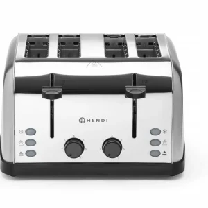 Merkproduct Toaster 4-sneetjes, Hendi, 240v/1500w, 295x335x(h)180mm
