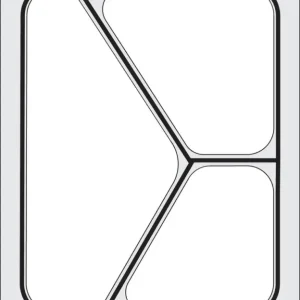 Lage Kosten Traysealer Matrix, Hendi, Driedelige Container 227×178 Mm