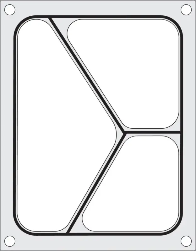Lage Kosten Traysealer Matrix, Hendi, Driedelige Container 227×178 Mm