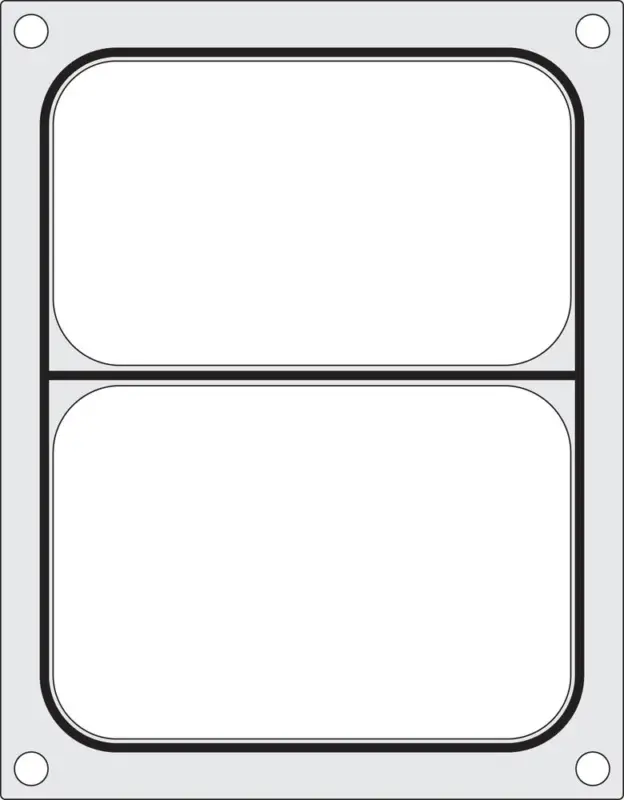 Seizoensaanbieding Traysealer Matrix, Hendi, Twee-delige Container 227×178 Mm