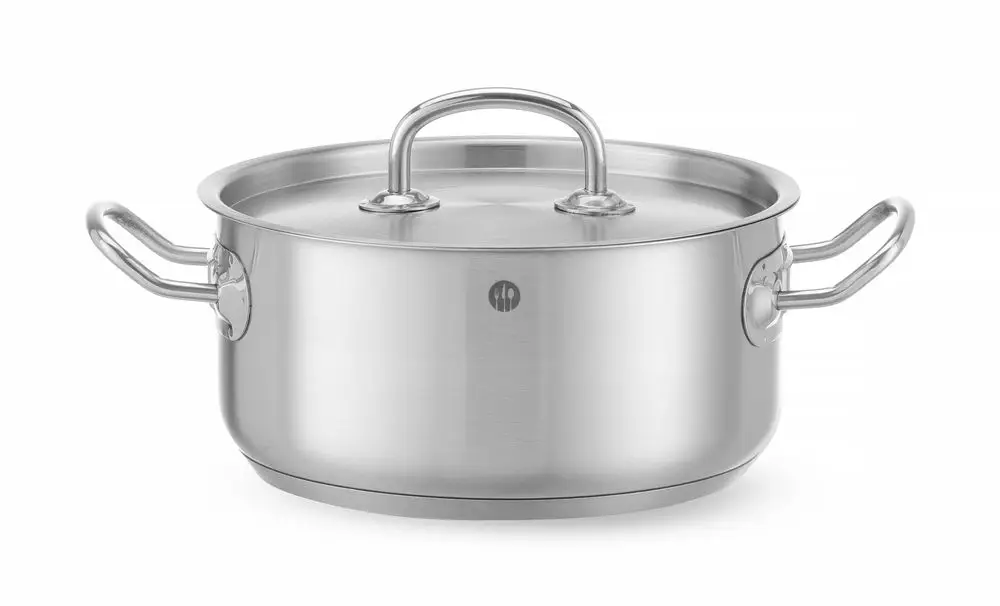 Kookpan Laag – Met Deksel, Hendi, Kitchen Line, 2,9L, ⌀200x(h)95mm Aanbieding