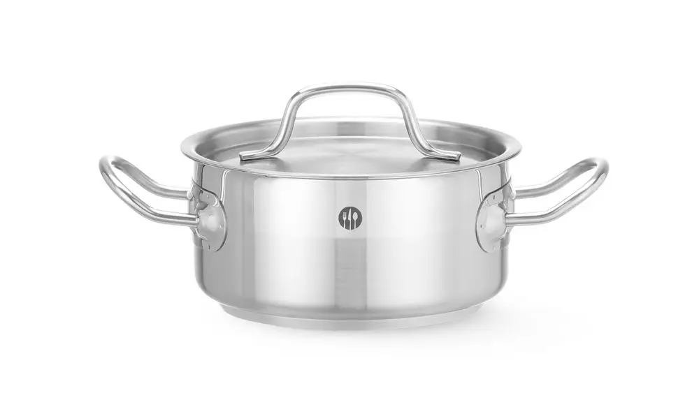 Laatste Kans Kookpan Laag – Met Deksel, Hendi, Profi Line, 1,5L, ⌀160x(h)75mm