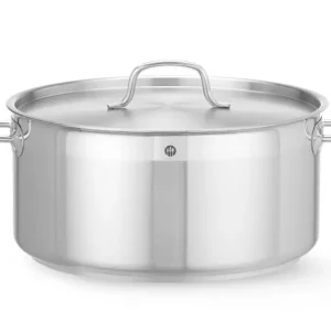 Direct Verzonden Kookpan Laag – Met Deksel, Hendi, Profi Line, 12L, ⌀320x(h)150mm