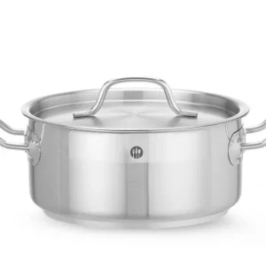 Kookpan Laag – Met Deksel, Hendi, Profi Line, 2,8L, ⌀200x(h)90mm Flitsaanbieding