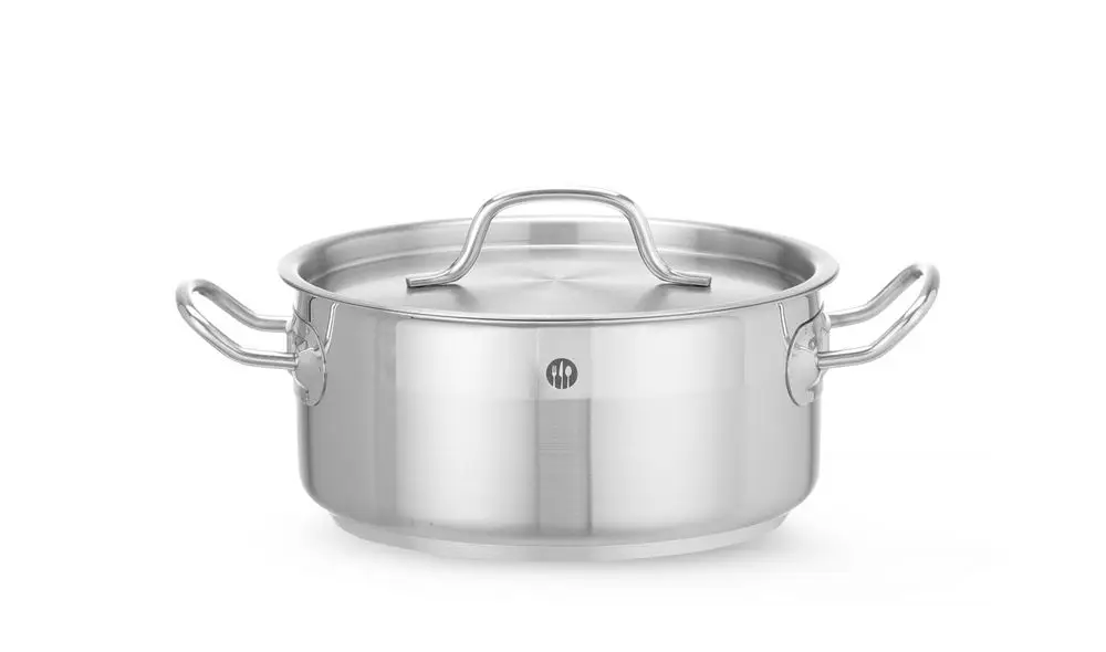 Kookpan Laag – Met Deksel, Hendi, Profi Line, 2,8L, ⌀200x(h)90mm Flitsaanbieding