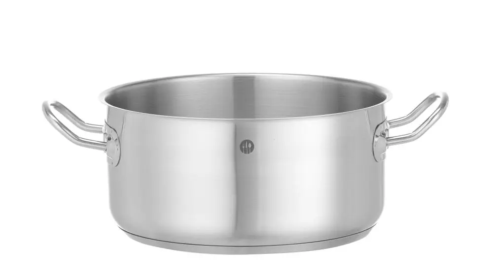 Kookpan Laag – Zonder Deksel, Hendi, Kitchen Line, 4,9L, ⌀240x(h)110mm Koopje