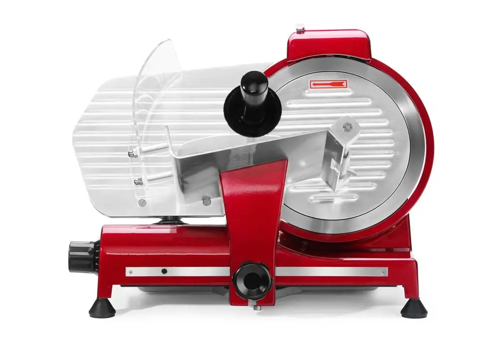 Beperkte Voorraad Snijmachine Profi Line 250 Rode Uitvoering, Hendi, Profi Line, 220-240v/320w, 514x484x(h)373mm