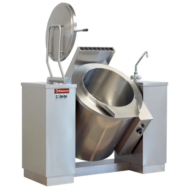 Bestseller Diamond Kookketel Gas Kantelbaar | Indirecte Verwarming | 200L | 0.5kw