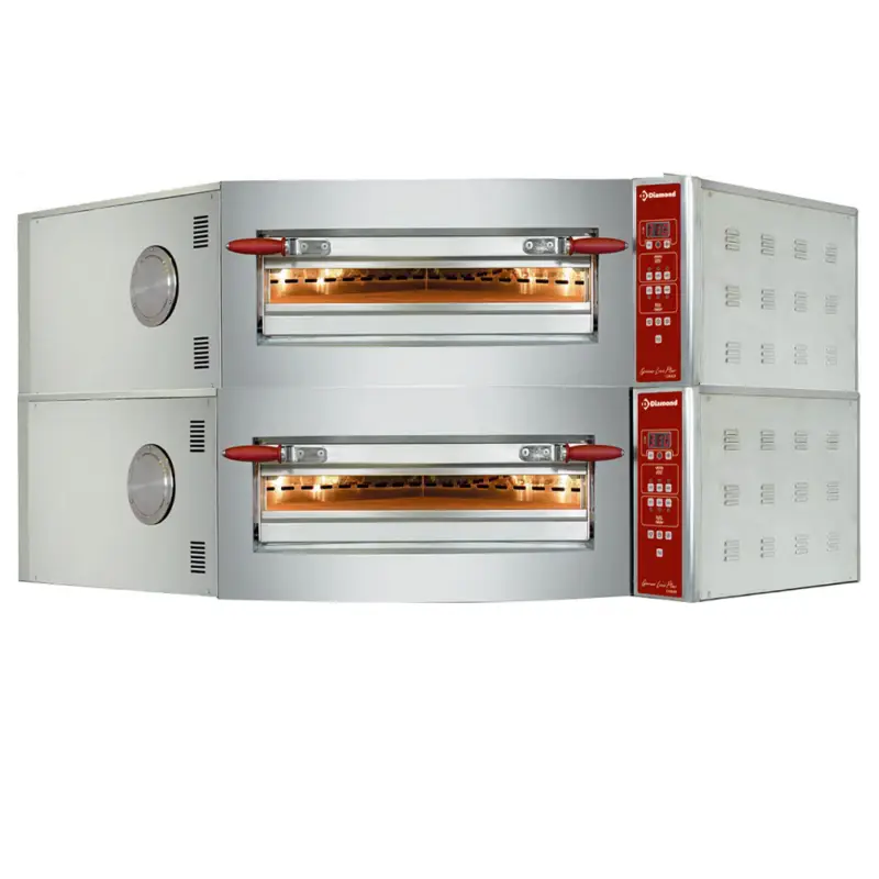 Alleen Vandaag Diamond Pizza (hoek) Oven | 2x 8 Pizza’s Ø350mm | 400v | Stapelbaar | 1445x1639x777mm