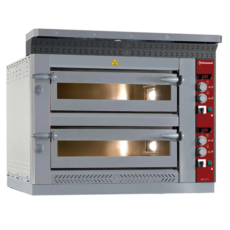 Koop Online Diamond Pizzaoven | Elektrisch | 6x Ø350mm | 400V | Stapelbaar | 1070x1360x720mm Showroommodel, extra scherp geprijsd!
