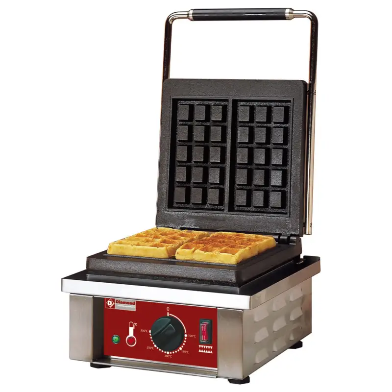 Elektrisch Wafelijzer 2 Platen, Type “brussel”3×5” Exclusieve Aanbieding