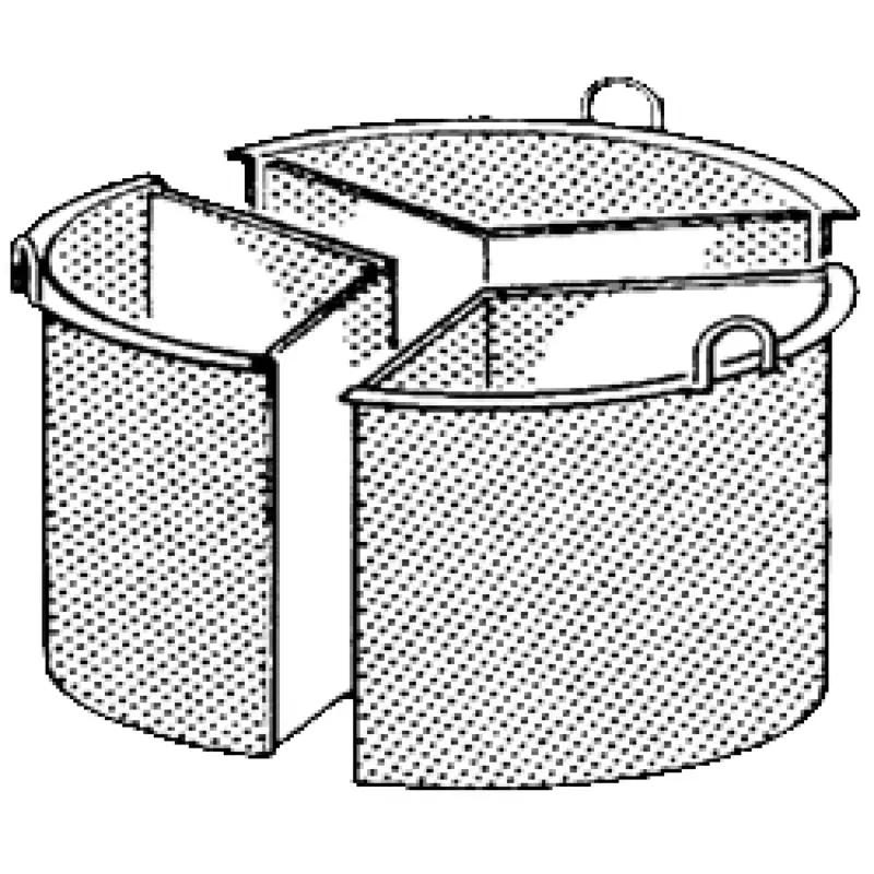 Mand 3 Sectoren, 100 Liter Hete Deal