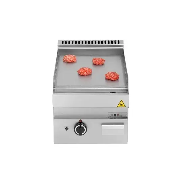 Unni-cooking | Bak-/grillplaat | Gas | Glad Oppervlak | Piëzo Ontsteking | 400x650x300/540 Veilige Betaling