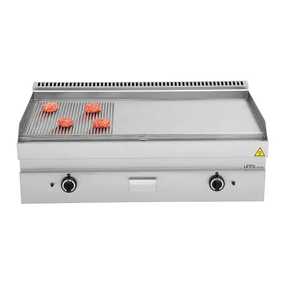 Koop Online Unni-cooking | Bak-/grillplaat | Gas | Glad/gegroefd Oppervlak | Piëzo Ontsteking | 1100x650x300/540