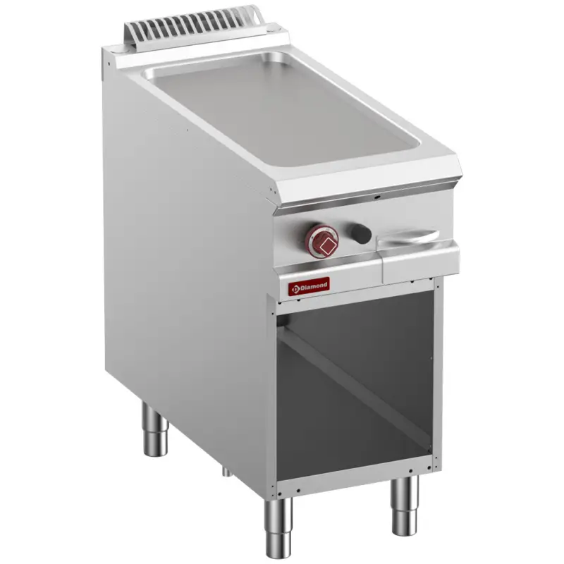 Actieprijs Diamond Bakplaat | Gas | Glad | Op Open Kast | 7.9kW | 400x900x850/920mm