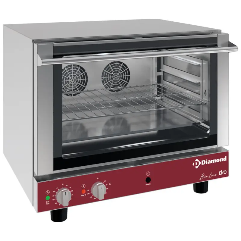 Diamond Heteluchtoven | 4 Niveaus | 50°c/270°c | 230v | Bevochtiging (handmatig) | 725x665x605mm Must-Have