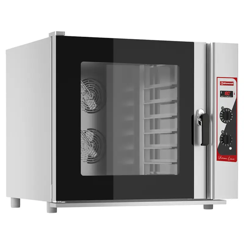Hoge Kwaliteit Diamond Heteluchtoven | VISION LINE | 6 Niveaus EN600x400 | 50°C/260°C | 400V | Automatische Bevochtiging | 970x920x880mm