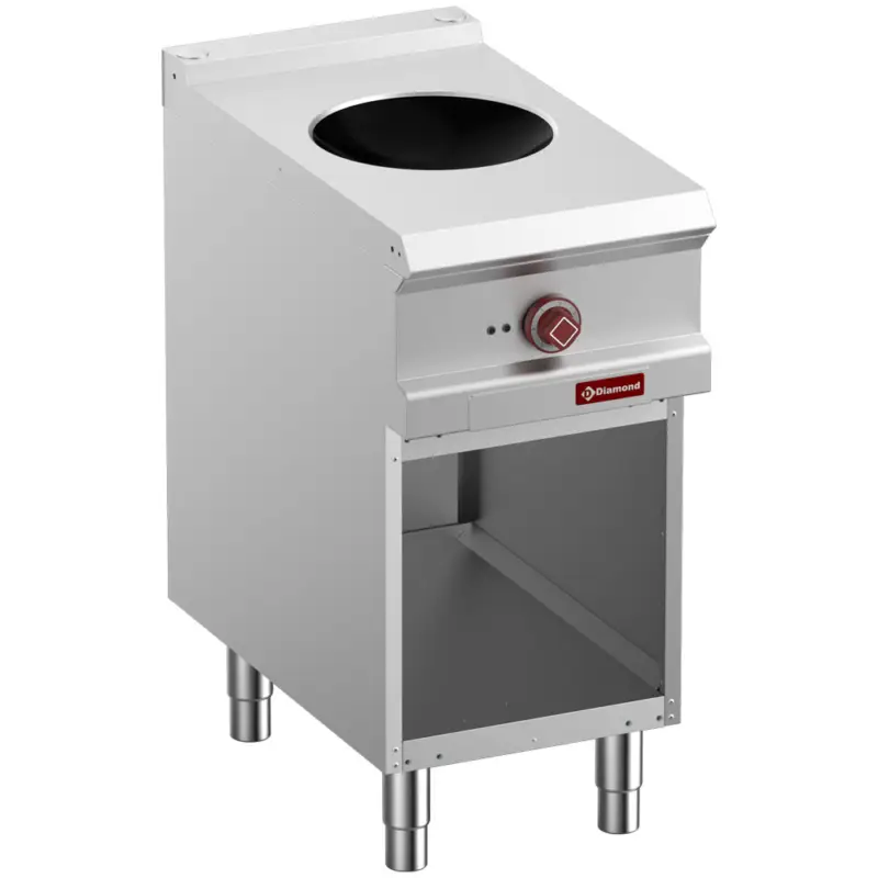 Diamond Inductie Wok | Open Kast | 400x700x850/920mm Lage Kosten