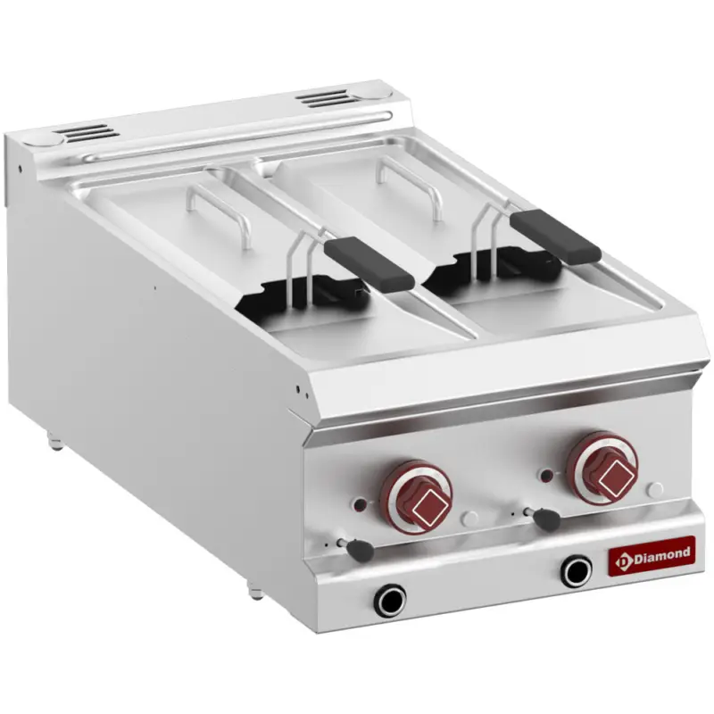 Diamond Friteuse | OPTIMA 700 | Elektrisch | 7+7L | 100°C/190°C | Aftapkranen | 10.5kW | 400V | 400x700x250/320mm Laatste Kans