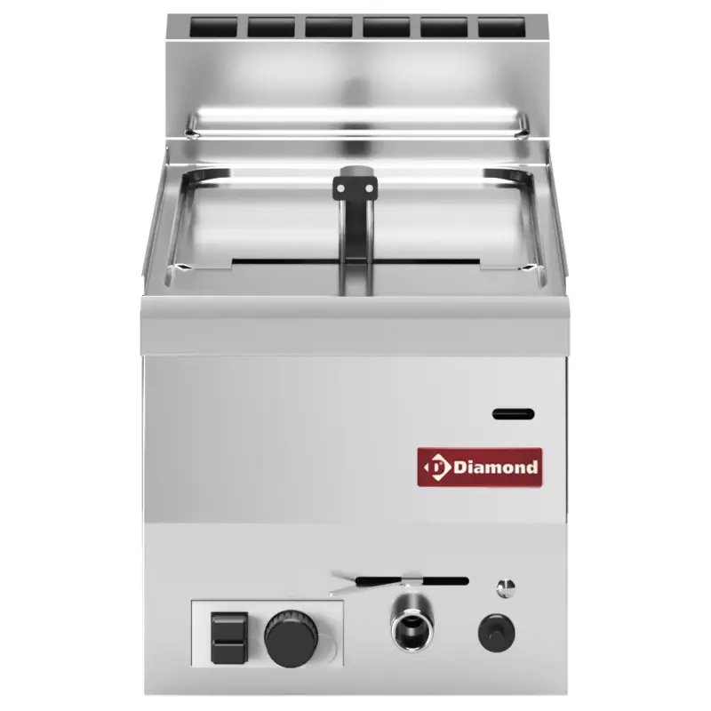 Flitsaanbieding Diamond Friteuse | PRO 600 | Gas | 8L | 90°C/190°C | 6.8kW | Aftapkraan | 300x600x280/400mm