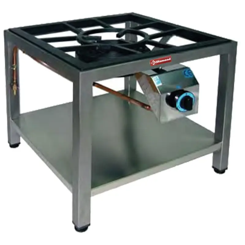 Diamond Gasbrander | Paella | Onderstel | Ø250mm | 10kw | 600x600x550mm Koop Online