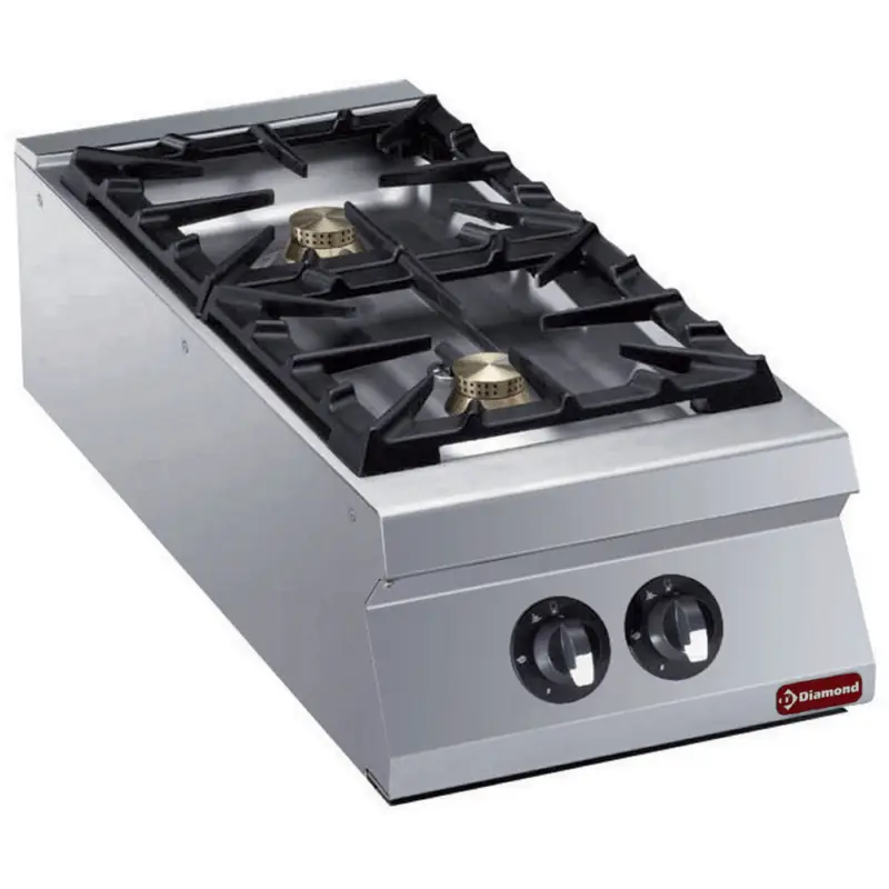 Voordeelprijs Diamond Gasfornuis | 2 Branders | Top | 2x 6kw | 400x900x250/320mm