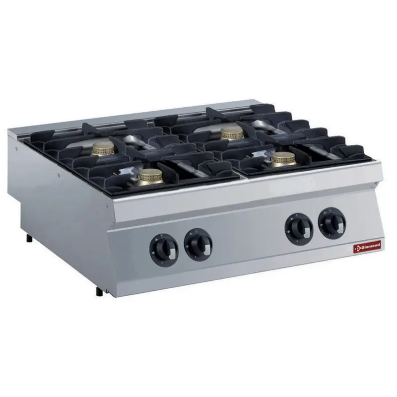 Alleen Vandaag Diamond Gasfornuis | 4 Vuren Top | 4x 5.5kw | 800x700x250/320(h)mm