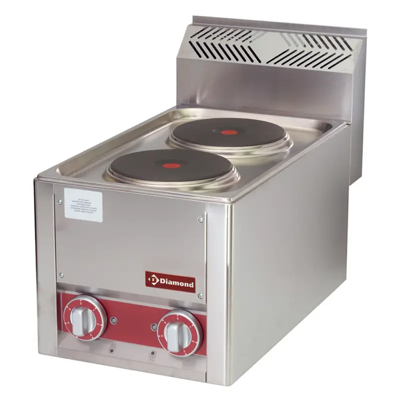 Diamond Fornuis | Elektrisch | 2 Platen | 330x600x290(h)mm Gereduceerde Prijs