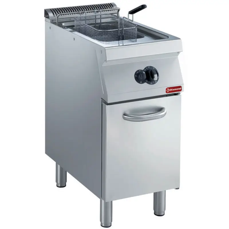 Speciale Aanbieding Diamond Friteuse | MAXIMA 700+ | Gas | 15L | 120°C/190°C | 14kW | Piëzo Ontsteking | Aftapkraan | 400x700x850/908mm