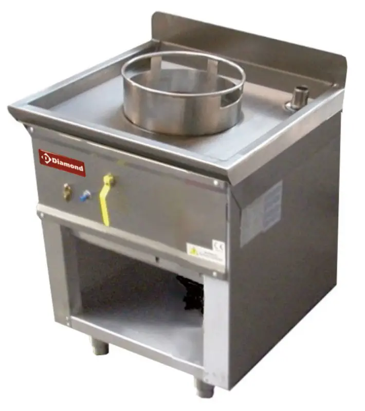 Snelle Levering Diamond Wokfornuis | 1 Brander | 21.44kw | 600x630x760mm