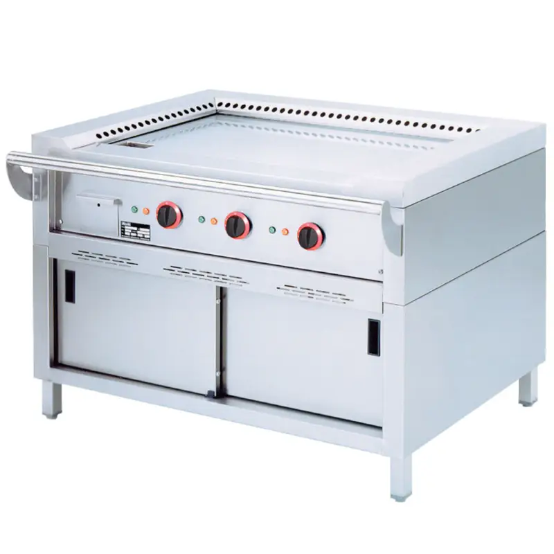 Speciale Aanbieding Diamond Teppanyaki | Elektrisch | 3 Zones | 1440x770x850mm
